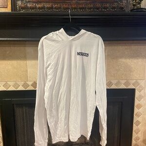 Nomad White Long Sleeve Hoodie